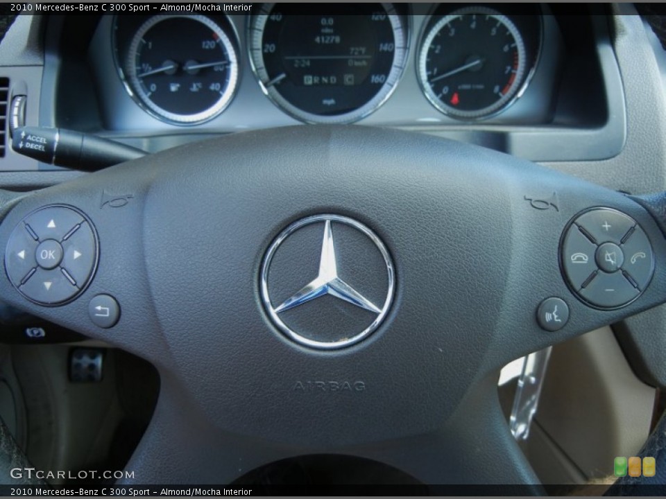 Almond/Mocha Interior Steering Wheel for the 2010 Mercedes-Benz C 300 Sport #77104088