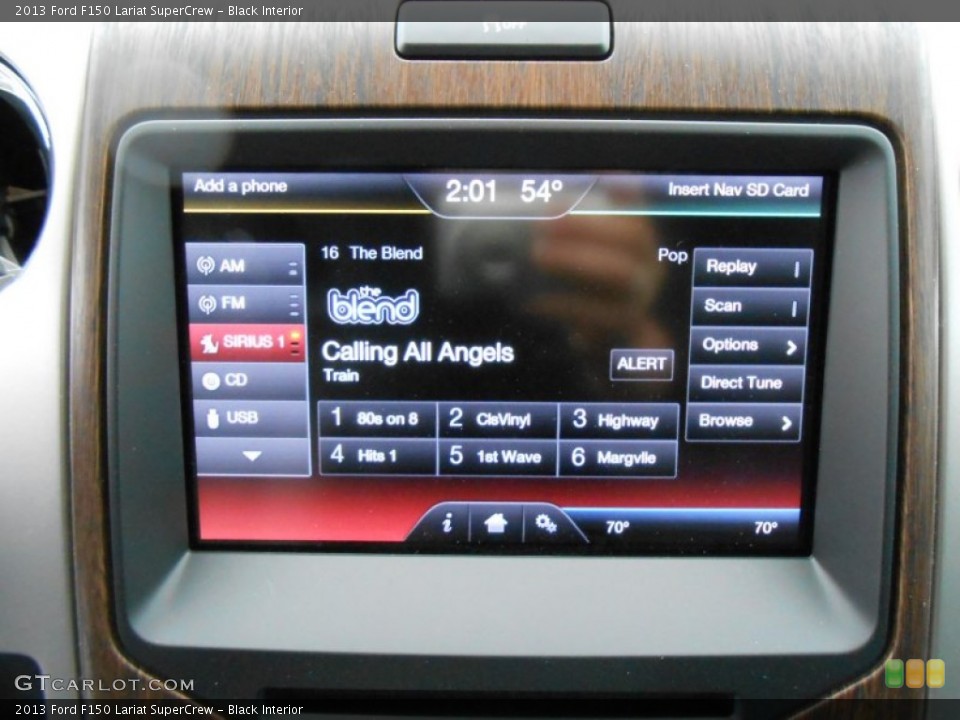 Black Interior Audio System for the 2013 Ford F150 Lariat SuperCrew #77105243