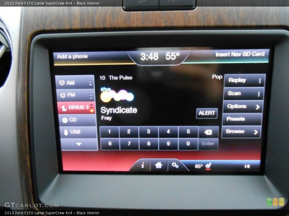 Black Interior Audio System for the 2013 Ford F150 Lariat SuperCrew 4x4 #77105594