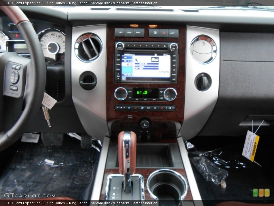 King Ranch Charcoal Black/Chaparral Leather Interior Controls for the 2013 Ford Expedition EL King Ranch #77105702