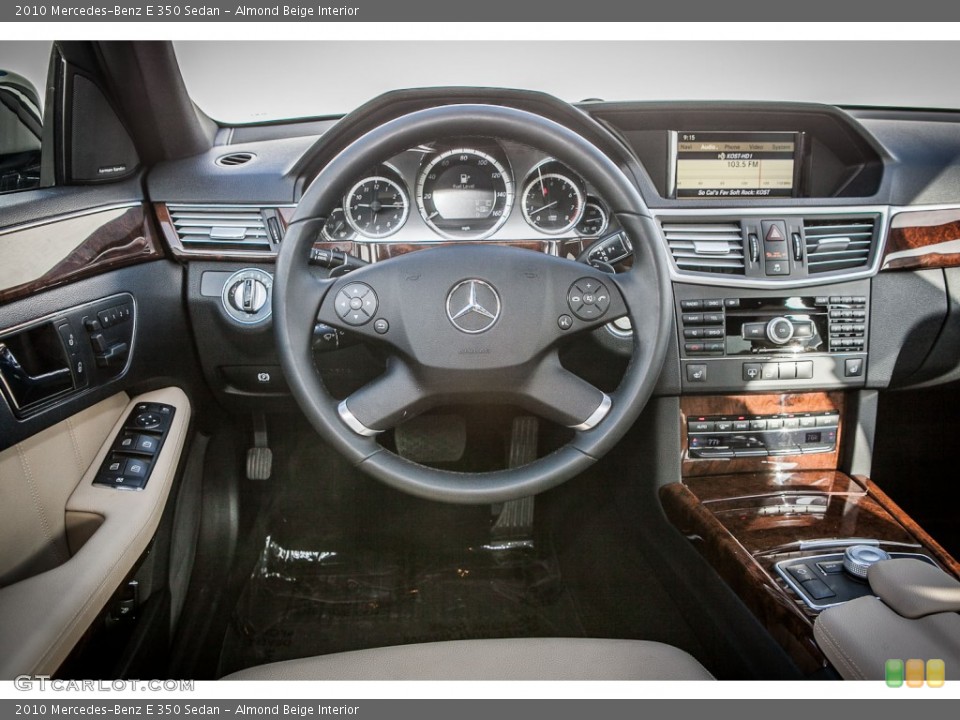 Almond Beige Interior Dashboard for the 2010 Mercedes-Benz E 350 Sedan #77105986