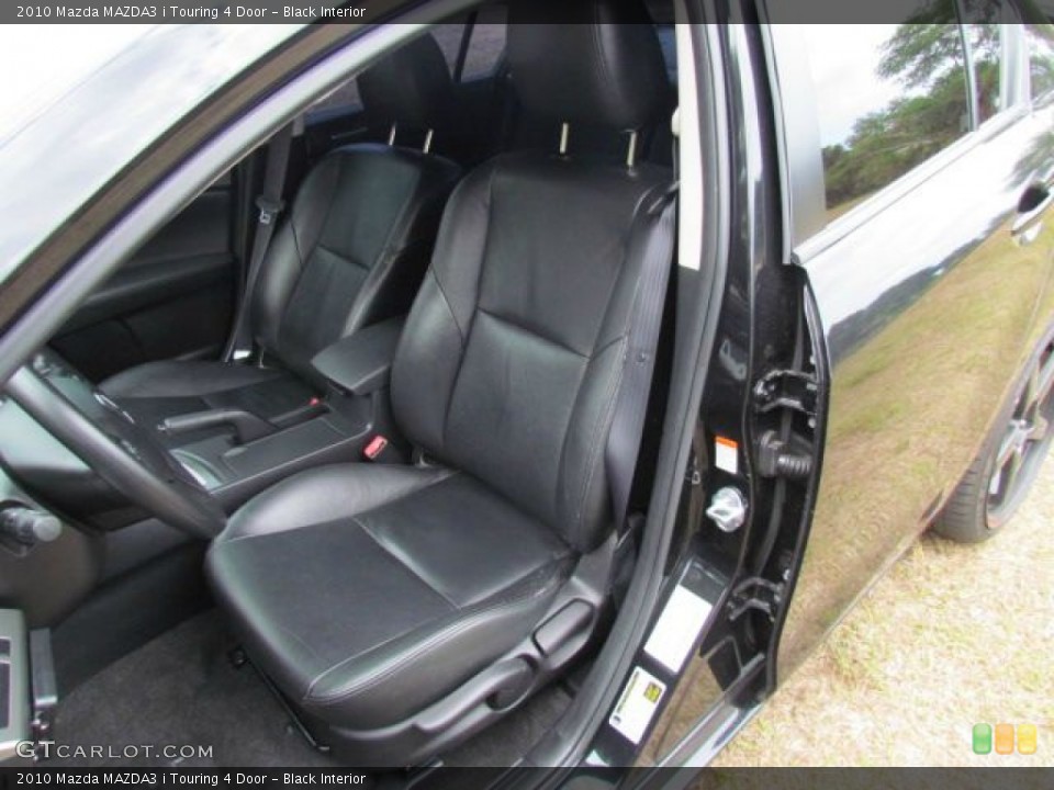 Black Interior Front Seat for the 2010 Mazda MAZDA3 i Touring 4 Door #77109467