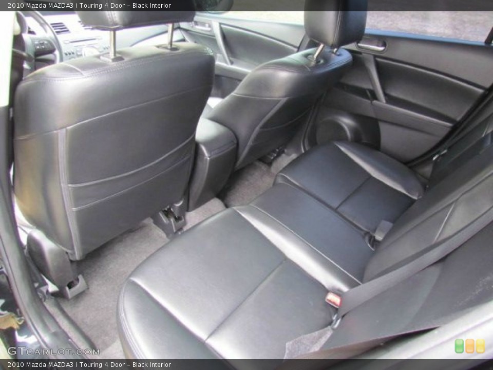 Black Interior Rear Seat for the 2010 Mazda MAZDA3 i Touring 4 Door #77109476