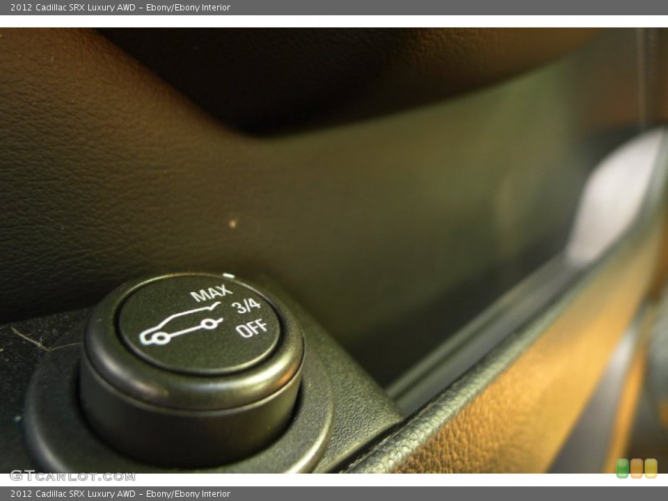 Ebony/Ebony Interior Controls for the 2012 Cadillac SRX Luxury AWD #77109645