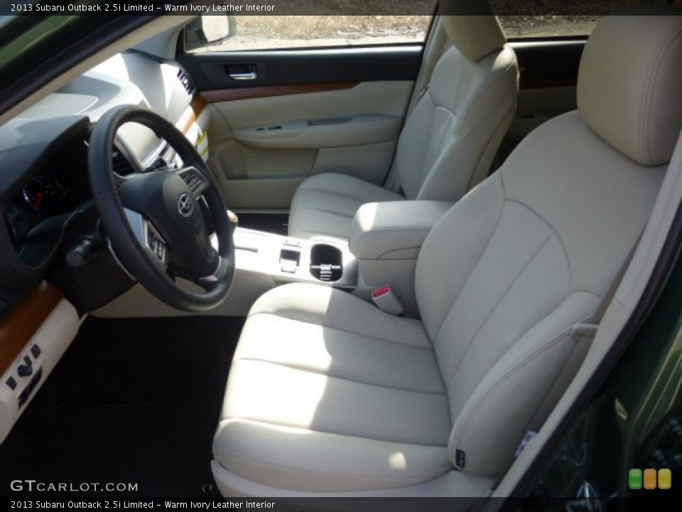 Warm Ivory Leather Interior Photo for the 2013 Subaru Outback 2.5i Limited #77110314