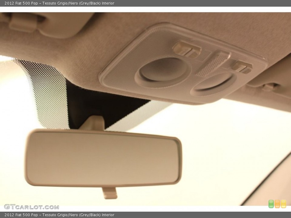 Tessuto Grigio/Nero (Grey/Black) Interior Controls for the 2012 Fiat 500 Pop #77110911