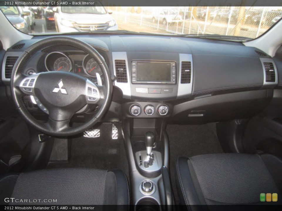 Black Interior Dashboard for the 2012 Mitsubishi Outlander GT S AWD #77111355
