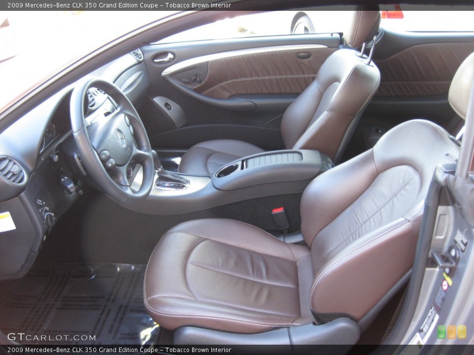 Tobacco Brown Interior Front Seat for the 2009 Mercedes-Benz CLK 350 Grand Edition Coupe #77111918