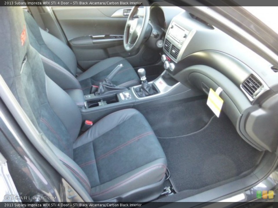 STi Black Alcantara/Carbon Black Interior Photo for the 2013 Subaru Impreza WRX STi 4 Door #77112201
