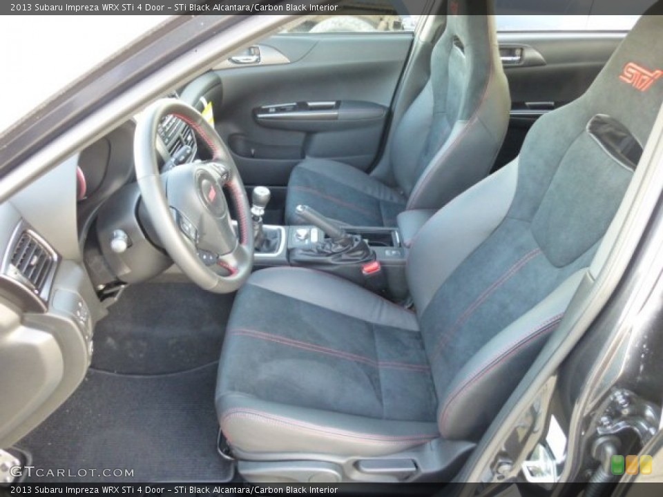 STi Black Alcantara/Carbon Black Interior Photo for the 2013 Subaru Impreza WRX STi 4 Door #77112278