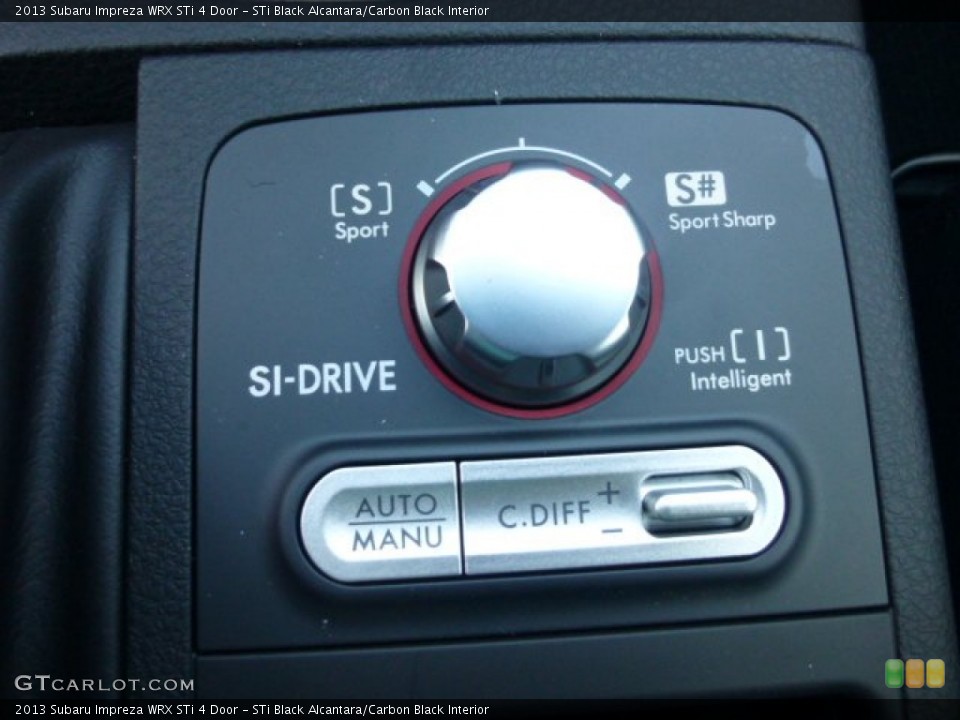 STi Black Alcantara/Carbon Black Interior Controls for the 2013 Subaru Impreza WRX STi 4 Door #77112338