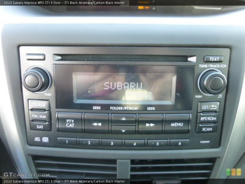 STi Black Alcantara/Carbon Black Interior Audio System for the 2013 Subaru Impreza WRX STi 4 Door #77112371