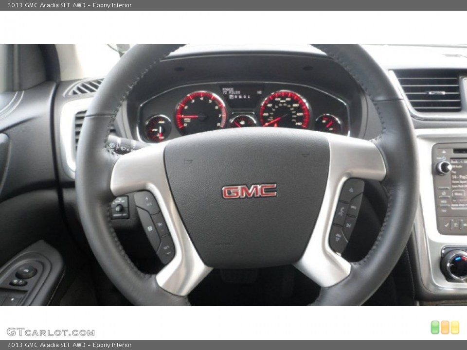 Ebony Interior Steering Wheel for the 2013 GMC Acadia SLT AWD #77113100