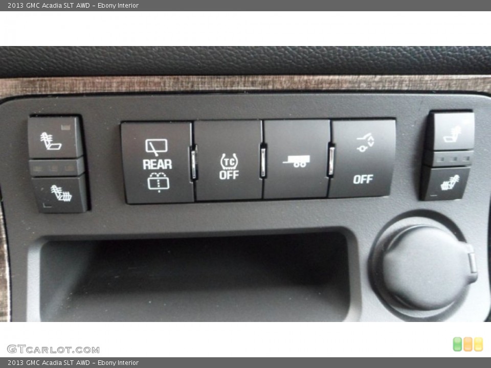 Ebony Interior Controls for the 2013 GMC Acadia SLT AWD #77113136