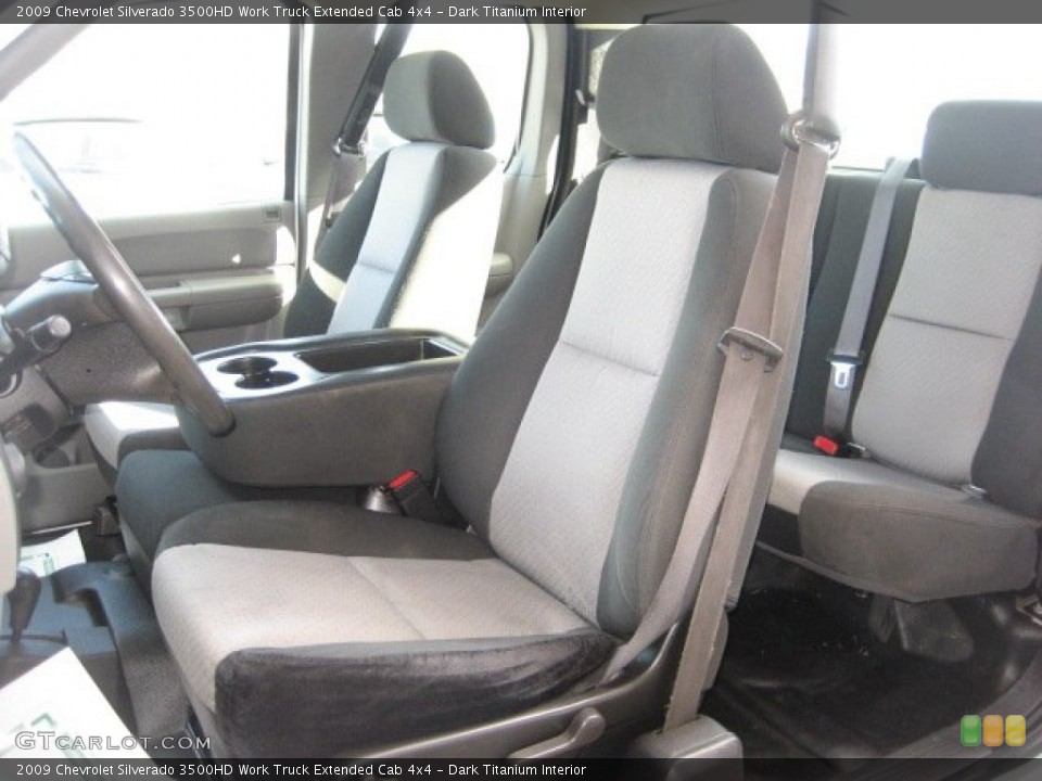 Dark Titanium Interior Photo for the 2009 Chevrolet Silverado 3500HD Work Truck Extended Cab 4x4 #77113542