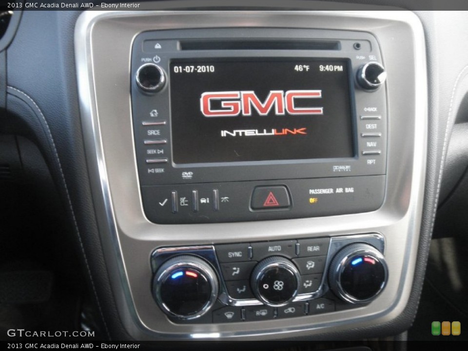 Ebony Interior Controls for the 2013 GMC Acadia Denali AWD #77115233
