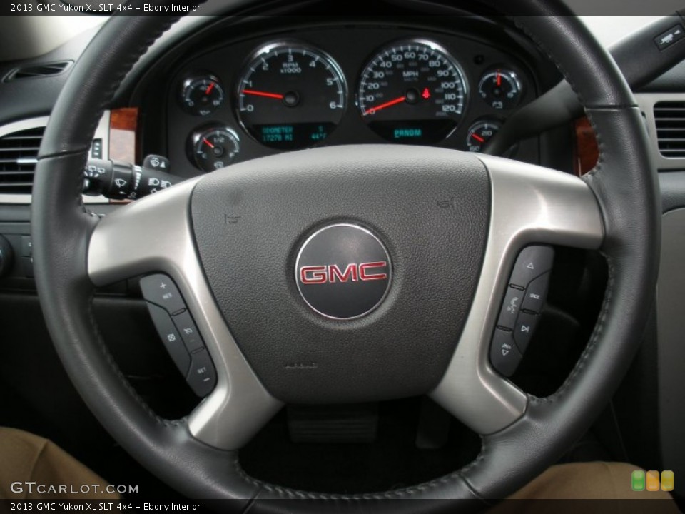 Ebony Interior Steering Wheel for the 2013 GMC Yukon XL SLT 4x4 #77115346