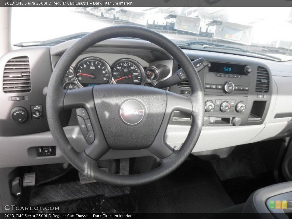 Dark Titanium Interior Dashboard for the 2013 GMC Sierra 2500HD Regular Cab Chassis #77116388