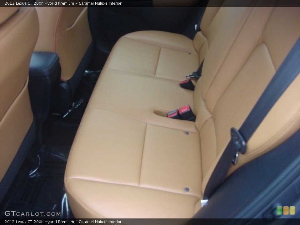 Caramel Nuluxe Interior Rear Seat for the 2012 Lexus CT 200h Hybrid Premium #77117363