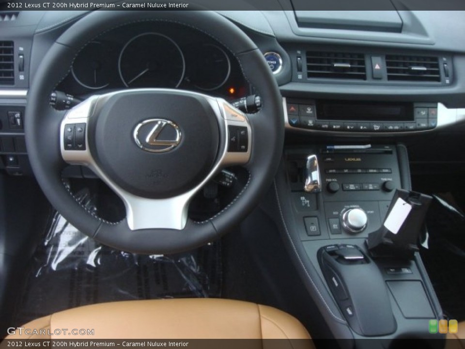Caramel Nuluxe Interior Dashboard for the 2012 Lexus CT 200h Hybrid Premium #77117376