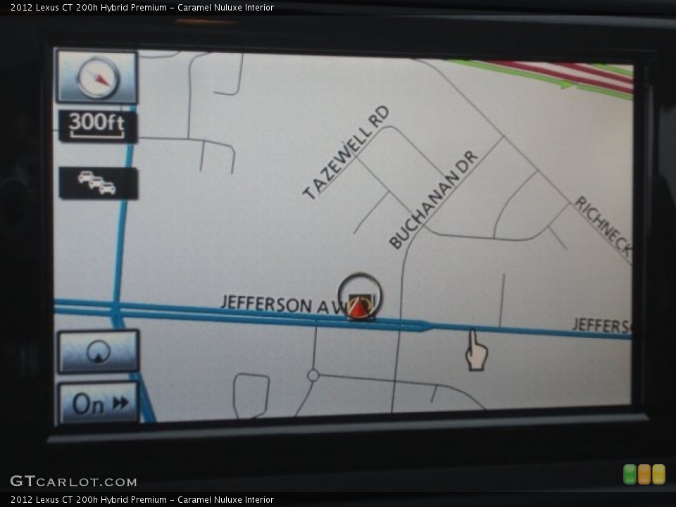 Caramel Nuluxe Interior Navigation for the 2012 Lexus CT 200h Hybrid Premium #77117516