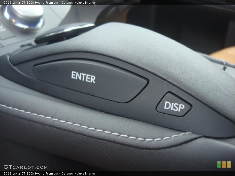 Caramel Nuluxe Interior Controls for the 2012 Lexus CT 200h Hybrid Premium #77117627