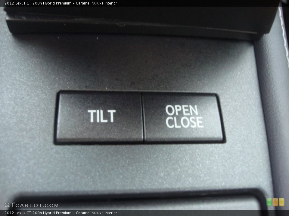 Caramel Nuluxe Interior Controls for the 2012 Lexus CT 200h Hybrid Premium #77117641