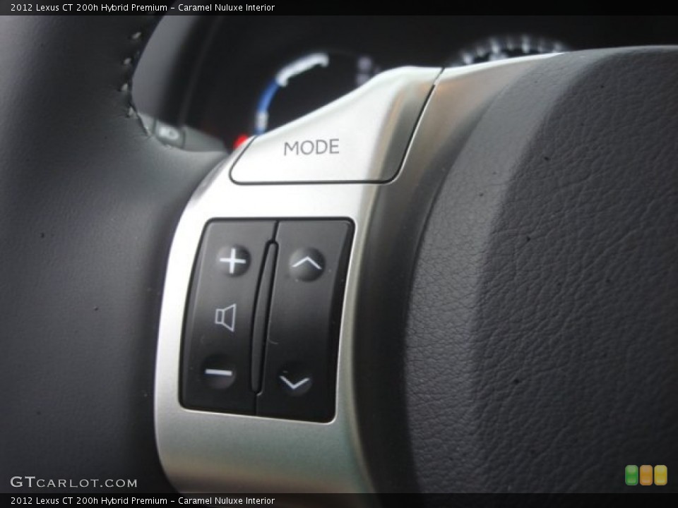 Caramel Nuluxe Interior Controls for the 2012 Lexus CT 200h Hybrid Premium #77117654