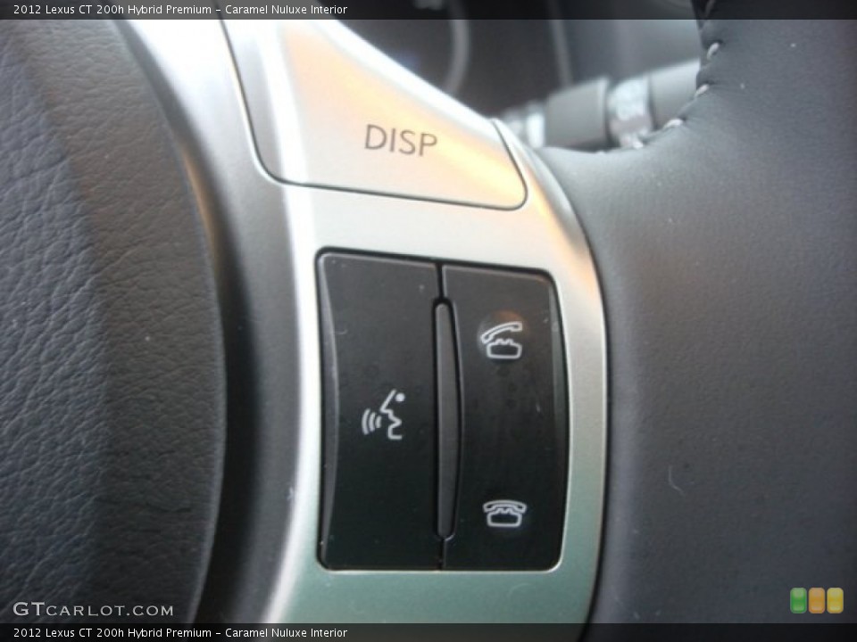 Caramel Nuluxe Interior Controls for the 2012 Lexus CT 200h Hybrid Premium #77117672