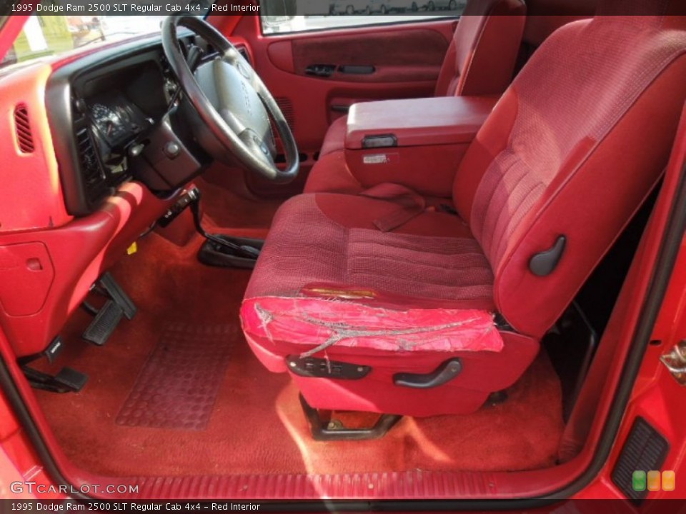 Red Interior Photo For The 1995 Dodge Ram 2500 Slt Regular