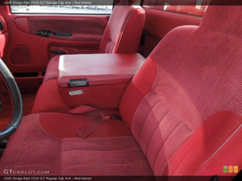 Red Interior Front Seat for the 1995 Dodge Ram 2500 SLT Regular Cab 4x4 #77118267