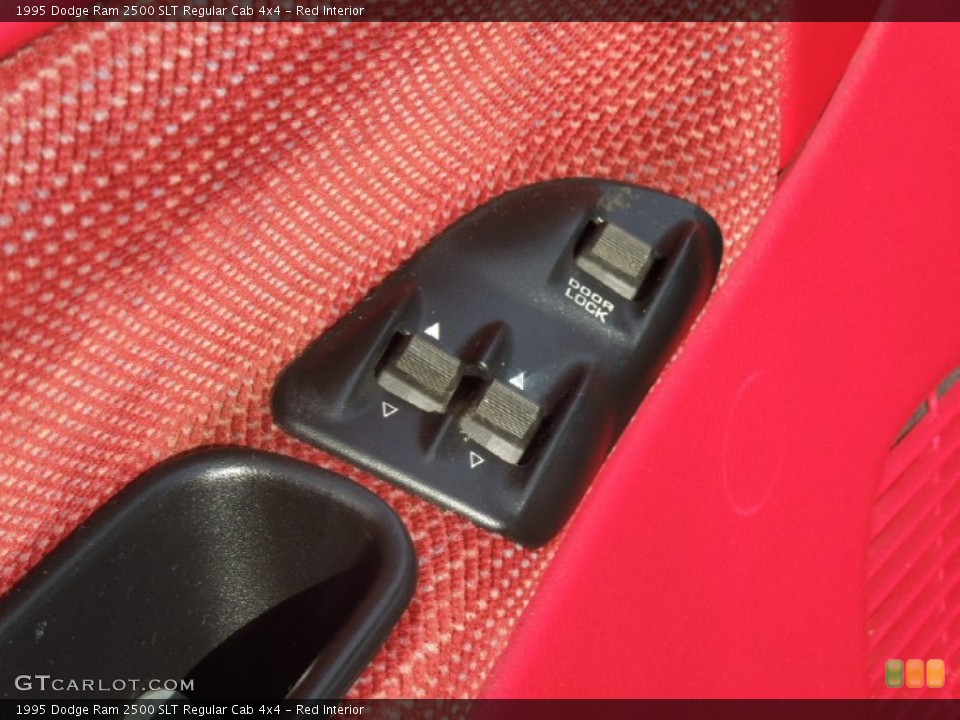 Red Interior Controls for the 1995 Dodge Ram 2500 SLT Regular Cab 4x4 #77118313
