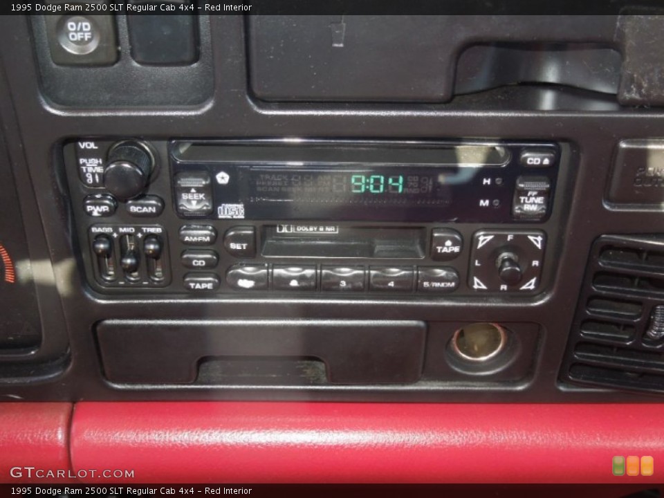Red Interior Audio System for the 1995 Dodge Ram 2500 SLT Regular Cab 4x4 #77118353