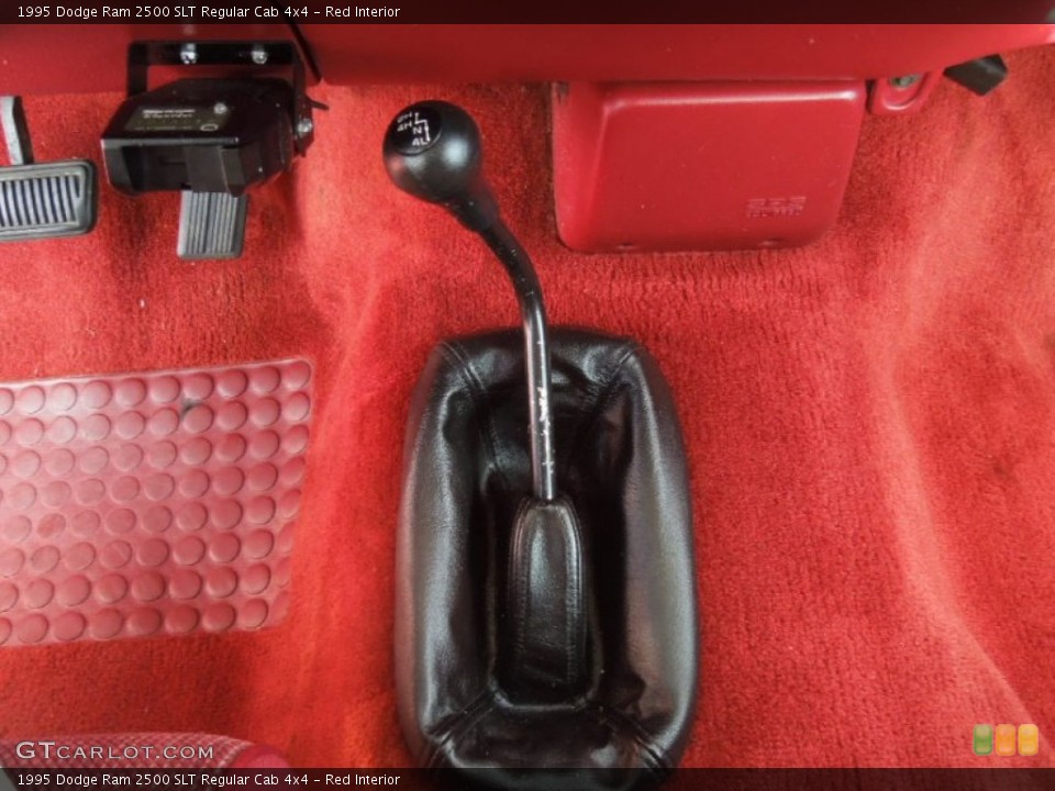Red Interior Controls for the 1995 Dodge Ram 2500 SLT Regular Cab 4x4 #77118371
