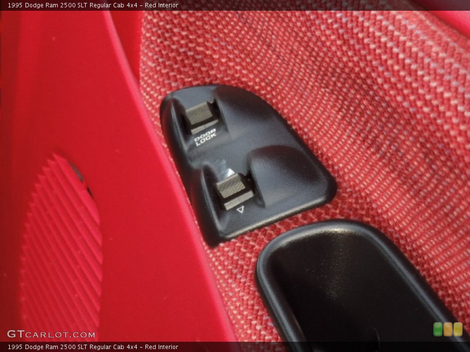 Red Interior Controls for the 1995 Dodge Ram 2500 SLT Regular Cab 4x4 #77118551