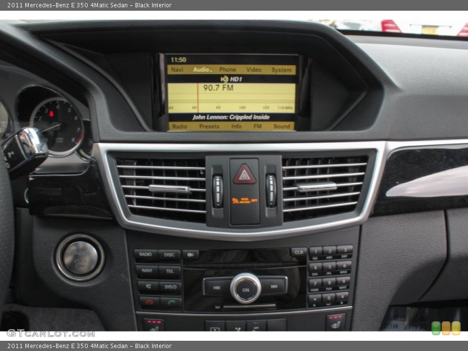 Black Interior Controls for the 2011 Mercedes-Benz E 350 4Matic Sedan #77118795