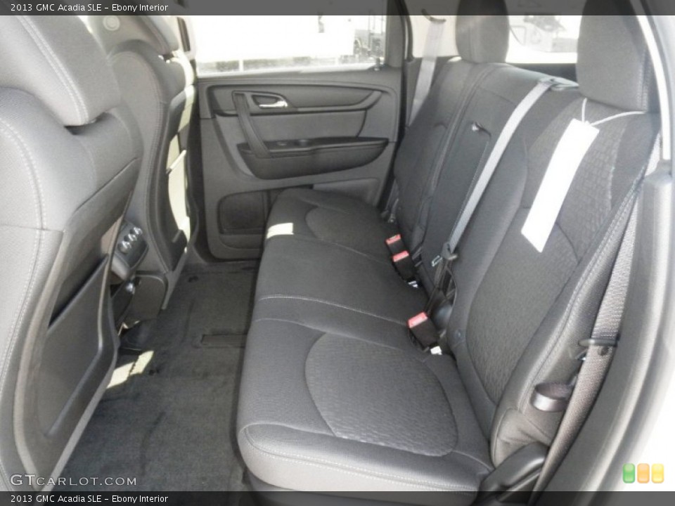 Ebony Interior Rear Seat for the 2013 GMC Acadia SLE #77119691