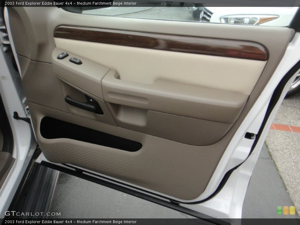 Medium Parchment Beige Interior Door Panel for the 2003 Ford Explorer Eddie Bauer 4x4 #77119922