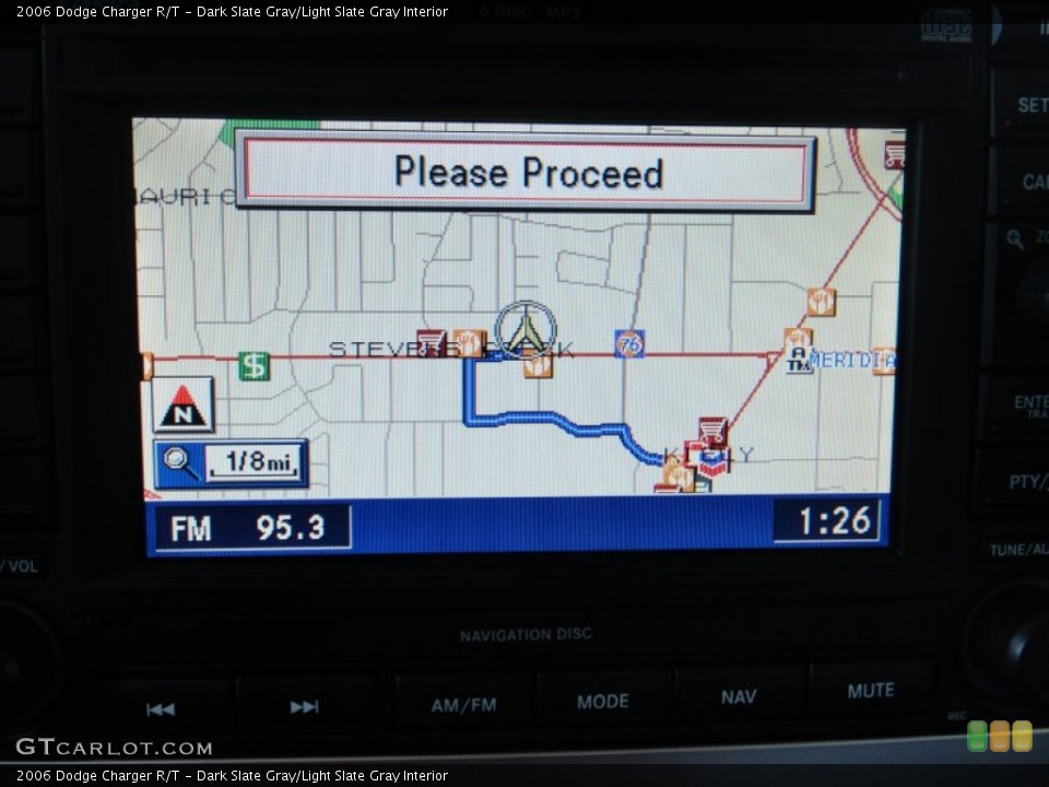 Dark Slate Gray/Light Slate Gray Interior Navigation for the 2006 Dodge Charger R/T #77120223
