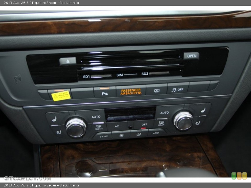 Black Interior Controls for the 2013 Audi A6 3.0T quattro Sedan #77120450