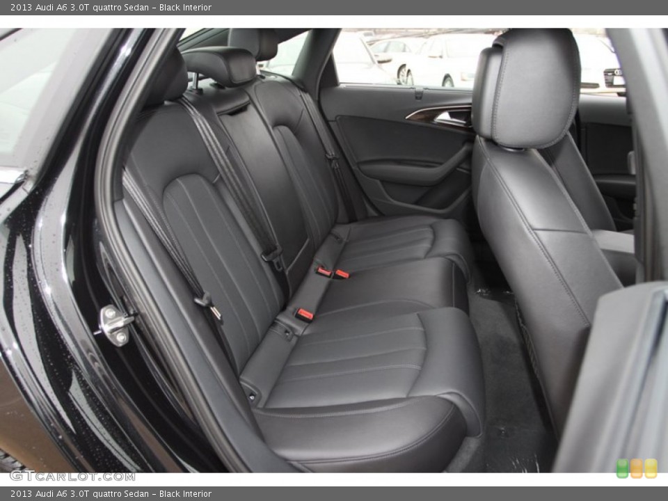 Black Interior Rear Seat for the 2013 Audi A6 3.0T quattro Sedan #77120525