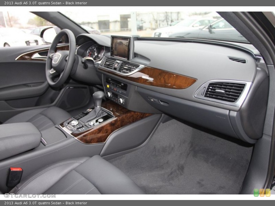 Black Interior Dashboard for the 2013 Audi A6 3.0T quattro Sedan #77120546