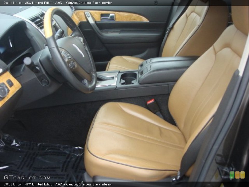 Canyon/Charcoal Black 2011 Lincoln MKX Interiors