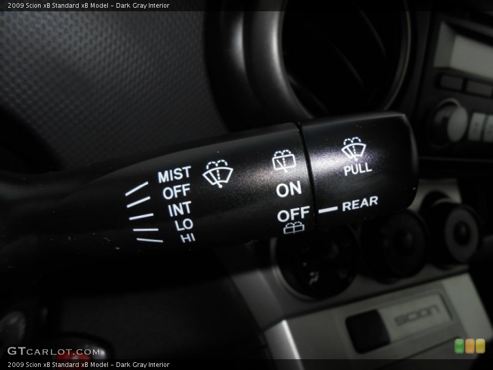 Dark Gray Interior Controls for the 2009 Scion xB  #77120711
