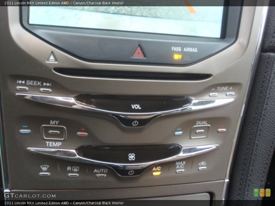 Canyon/Charcoal Black Interior Controls for the 2011 Lincoln MKX Limited Edition AWD #77120836