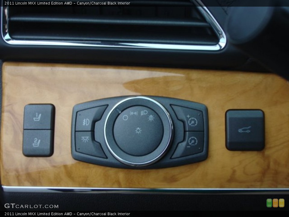 Canyon/Charcoal Black Interior Controls for the 2011 Lincoln MKX Limited Edition AWD #77120903