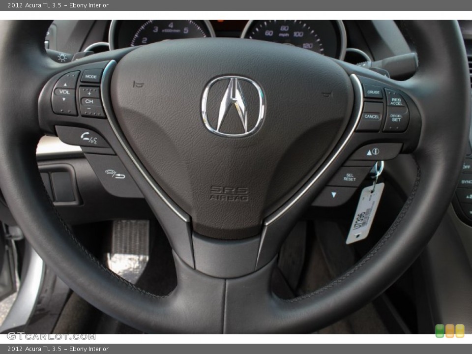 Ebony Interior Steering Wheel for the 2012 Acura TL 3.5 #77121242