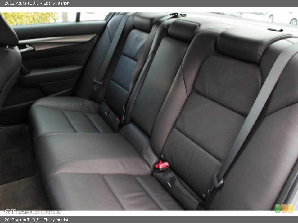Ebony Interior Rear Seat for the 2012 Acura TL 3.5 #77121305