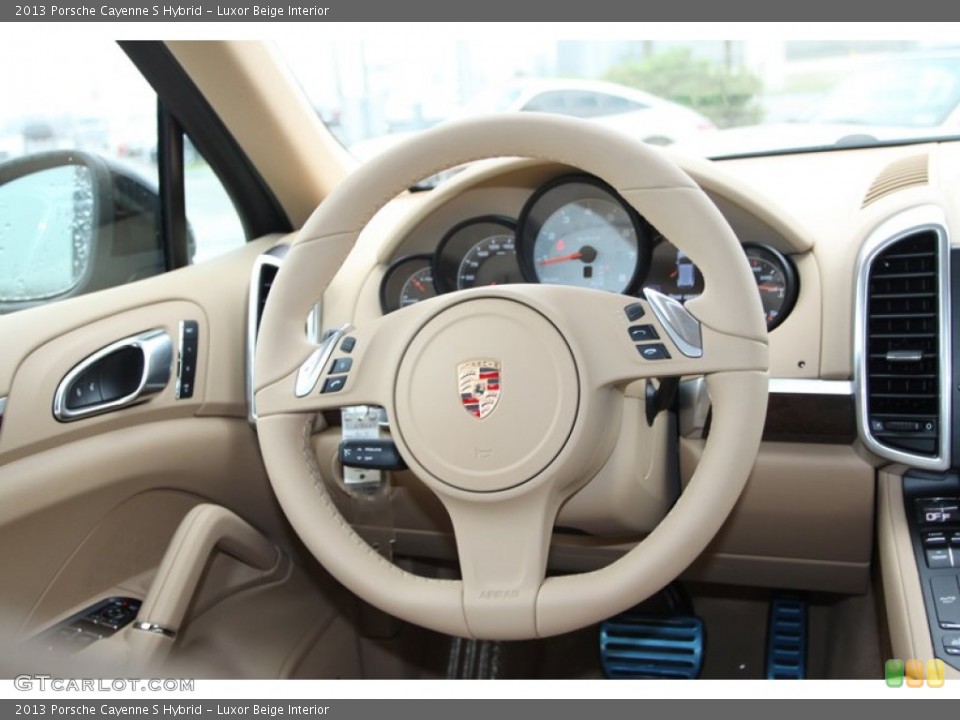 Luxor Beige Interior Steering Wheel for the 2013 Porsche Cayenne S Hybrid #77121380