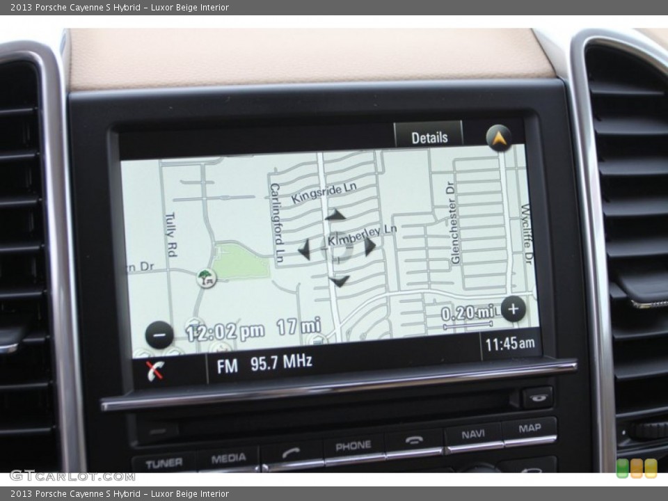 Luxor Beige Interior Navigation for the 2013 Porsche Cayenne S Hybrid #77121401